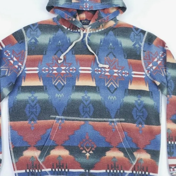 Polo Ralph Lauren Aztec Southwestern Hoodie Small - Picture 4 of 7